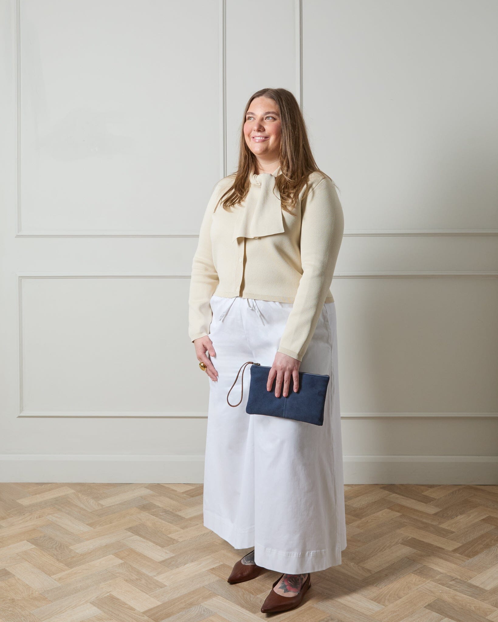Camilla Cardigan | Stone Cardigan Chalk 