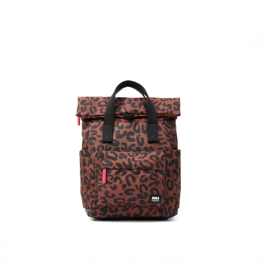 Canfield B Recycled Canvas | Medium | Leopard Backpacks Roka 