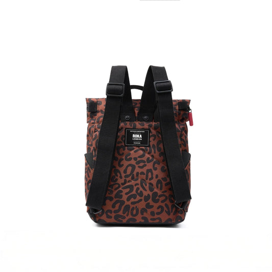 Canfield B Recycled Canvas | Medium | Leopard Backpacks Roka 