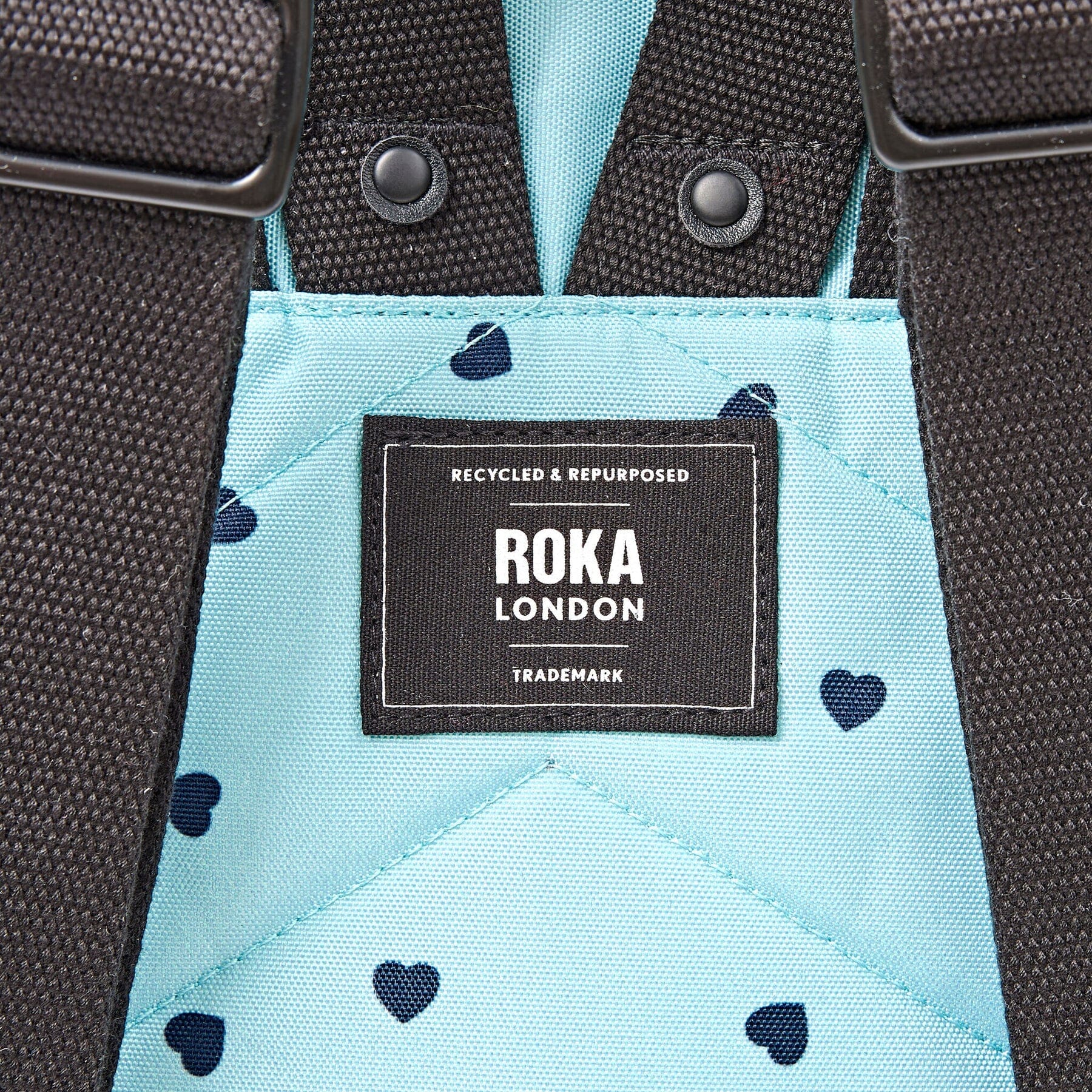 Canfield Canvas | Small | Heart Print Backpacks Roka 