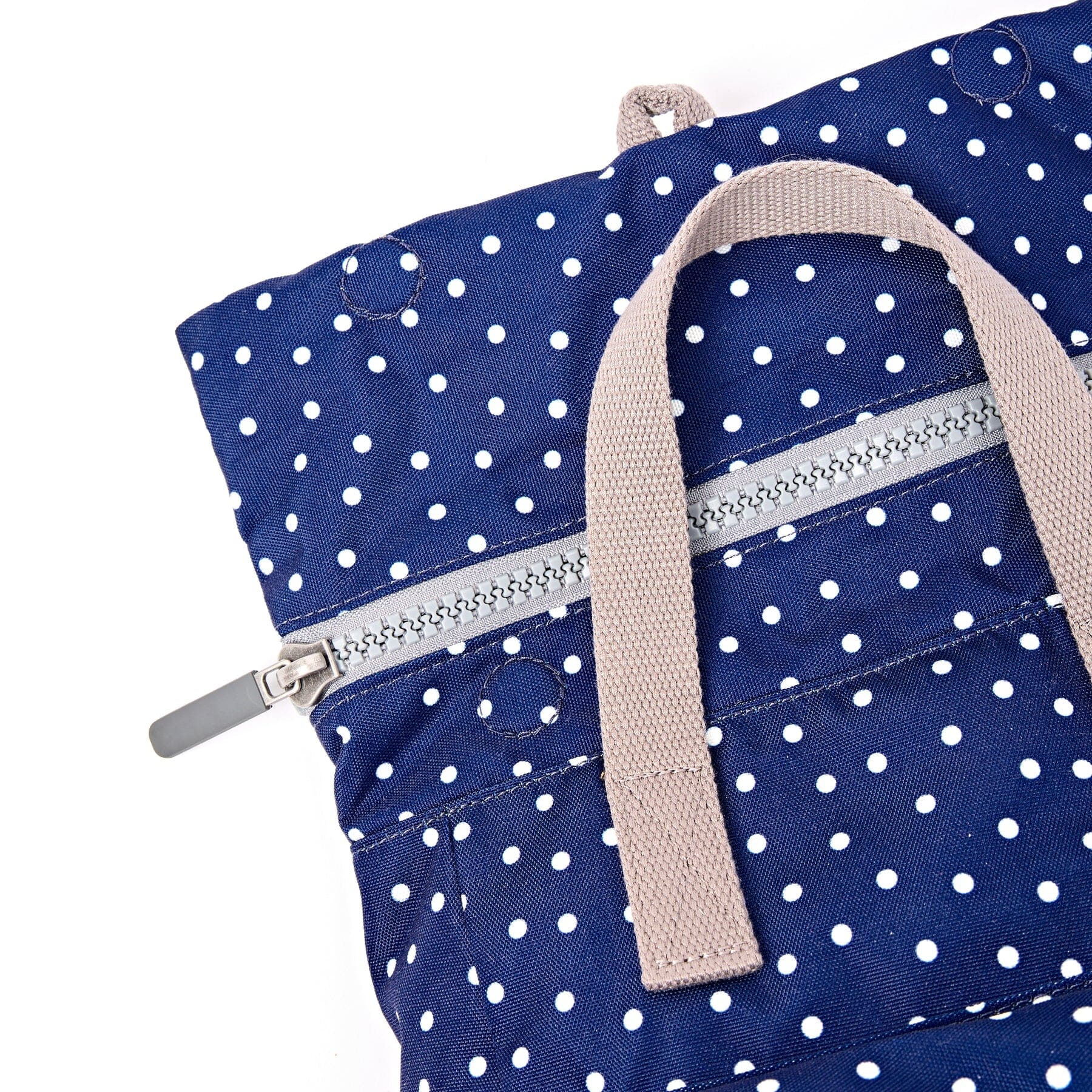 Canfield Canvas | Small | Navy Polka Dot Backpacks Roka 