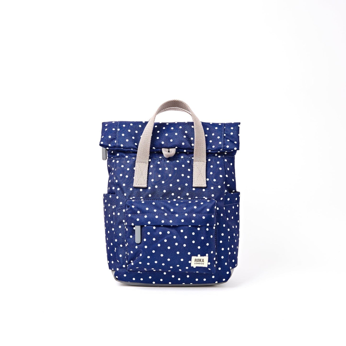 Canfield Canvas | Small | Navy Polka Dot Backpacks Roka 
