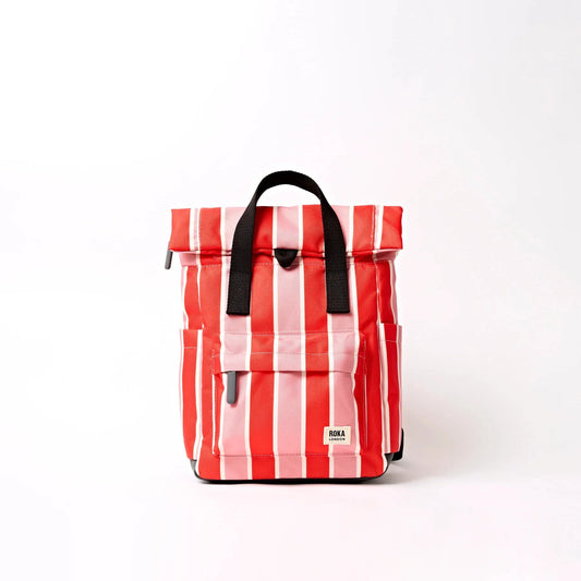 Canfield Canvas | Small | Seaside Stripe Backpacks Roka 