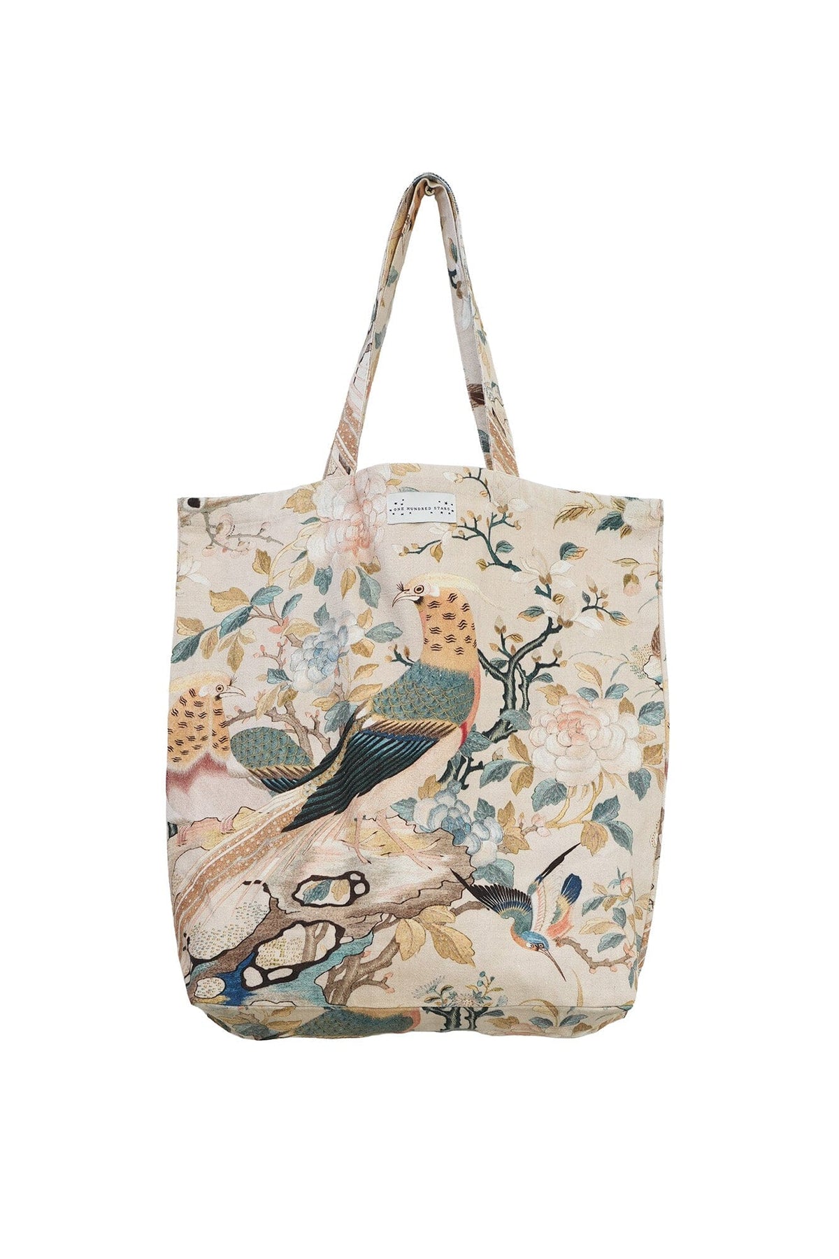 Canvas Bag | Hummingbird | Nude Handbags One Hundred Stars 