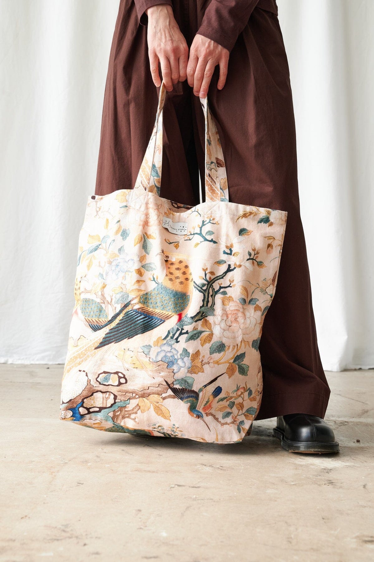 Canvas Bag | Hummingbird | Nude Handbags One Hundred Stars 