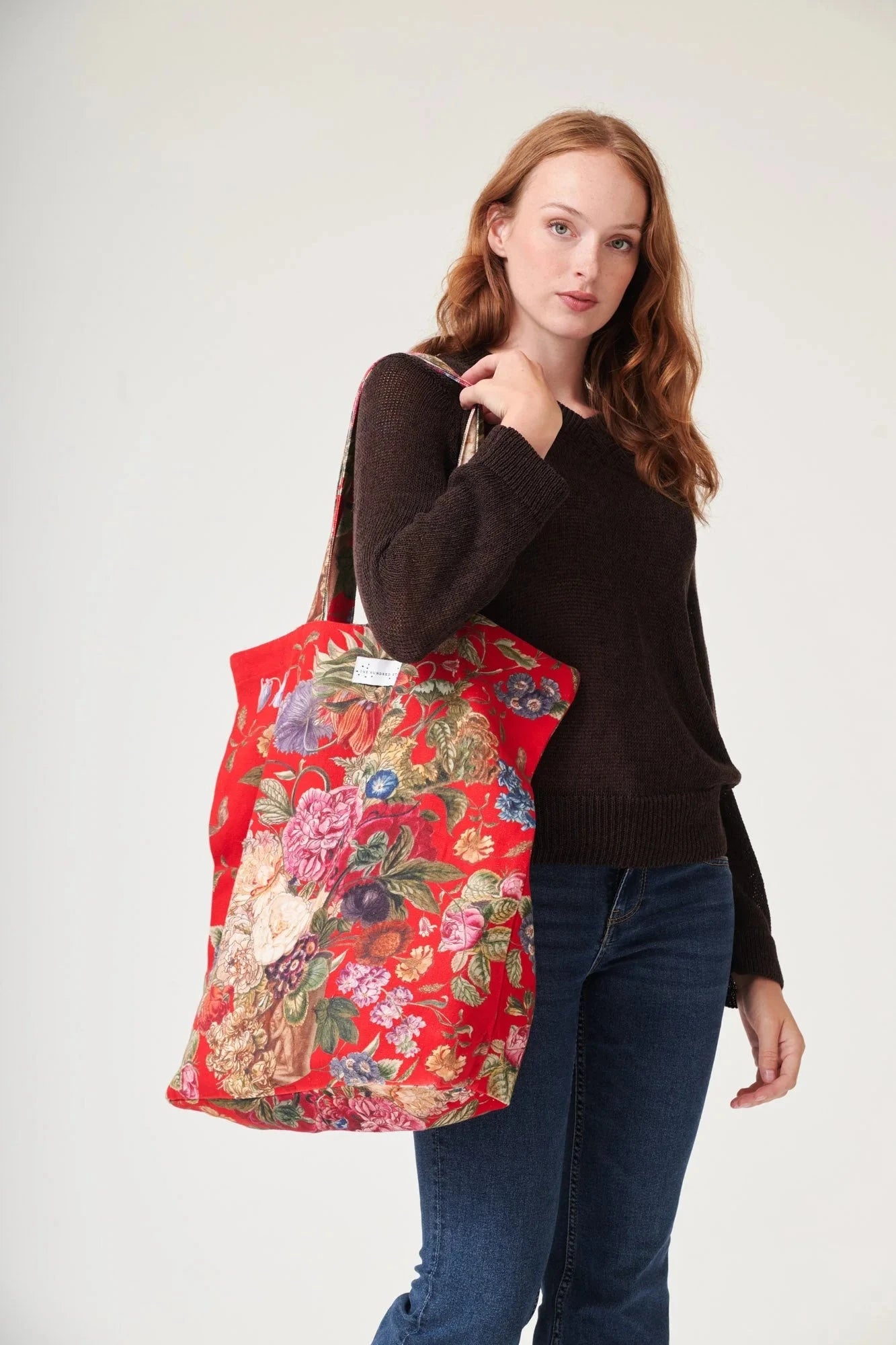 Canvas Bag | Primula Berry Handbags One Hundred Stars 