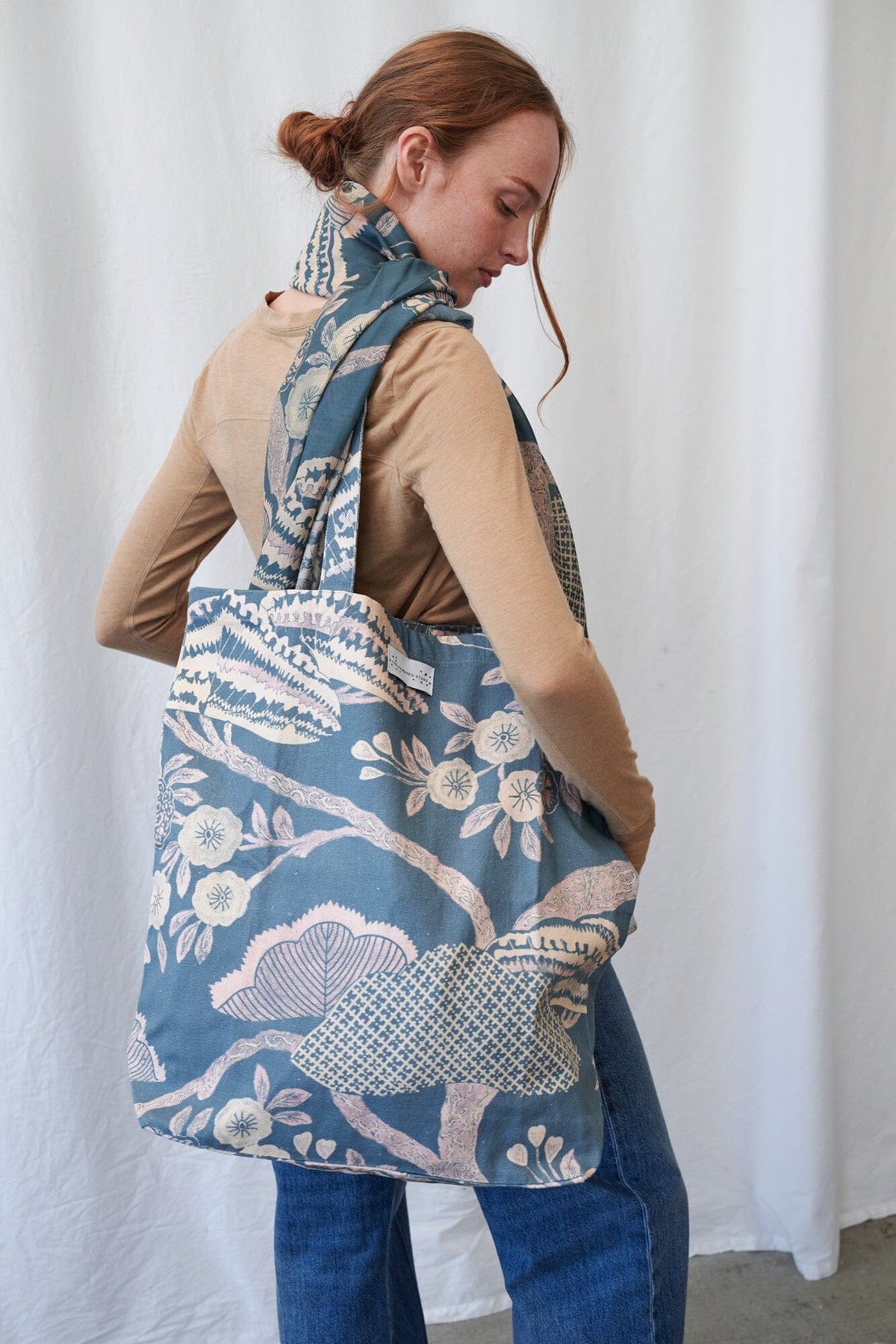 Canvas Bag | Rosa | Blue Handbags One Hundred Stars 