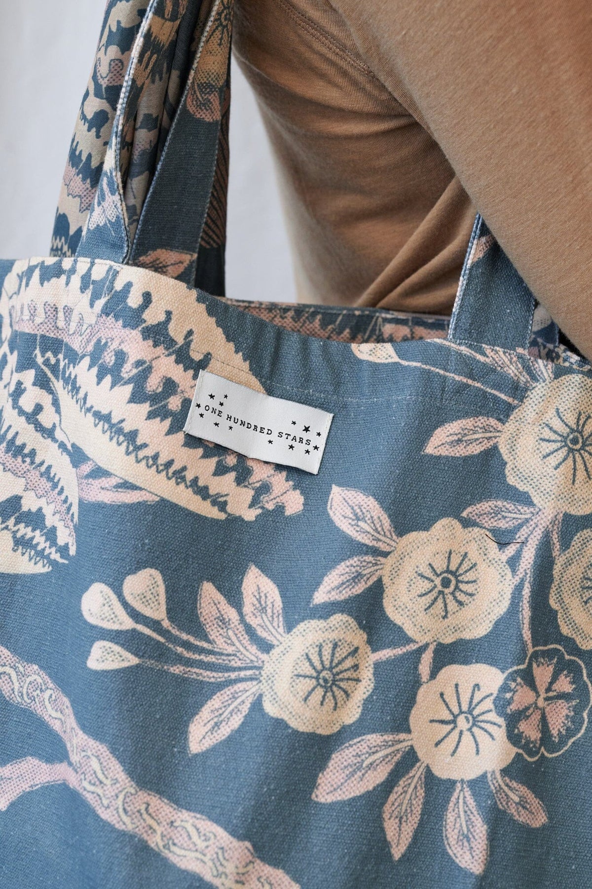 Canvas Bag | Rosa | Blue Handbags One Hundred Stars 