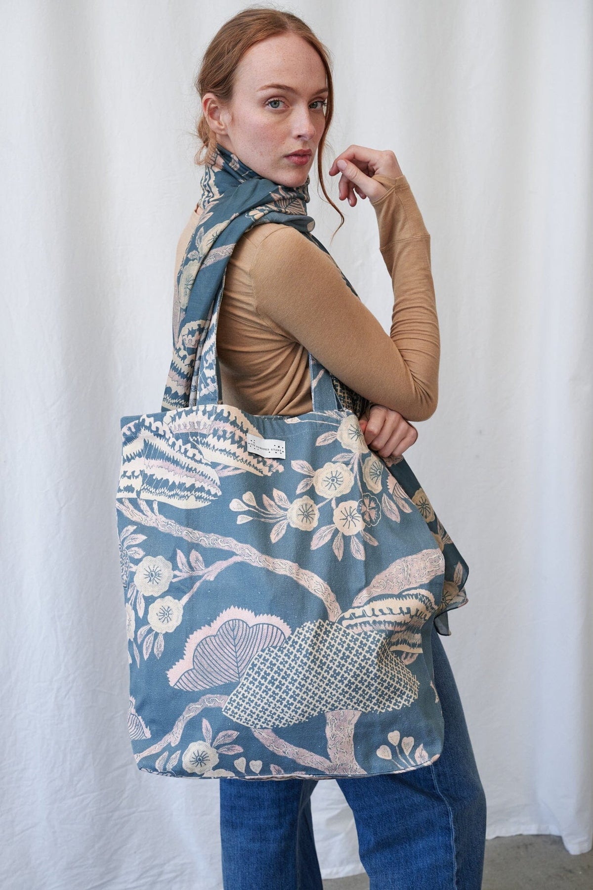 Canvas Bag | Rosa | Blue Handbags One Hundred Stars 