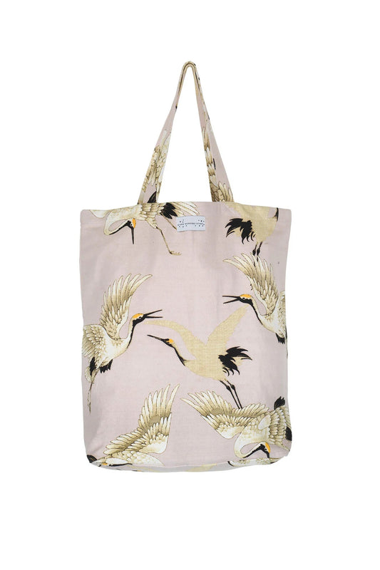 Canvas Bag | Stork Plaster Pink Handbags One Hundred Stars 