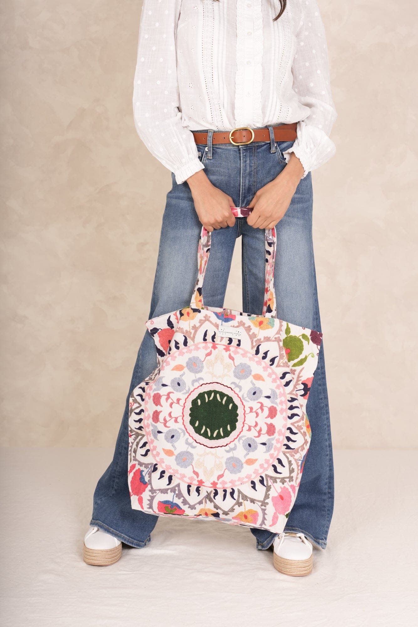 Canvas Bag | Susani | Pink Handbags One Hundred Stars 