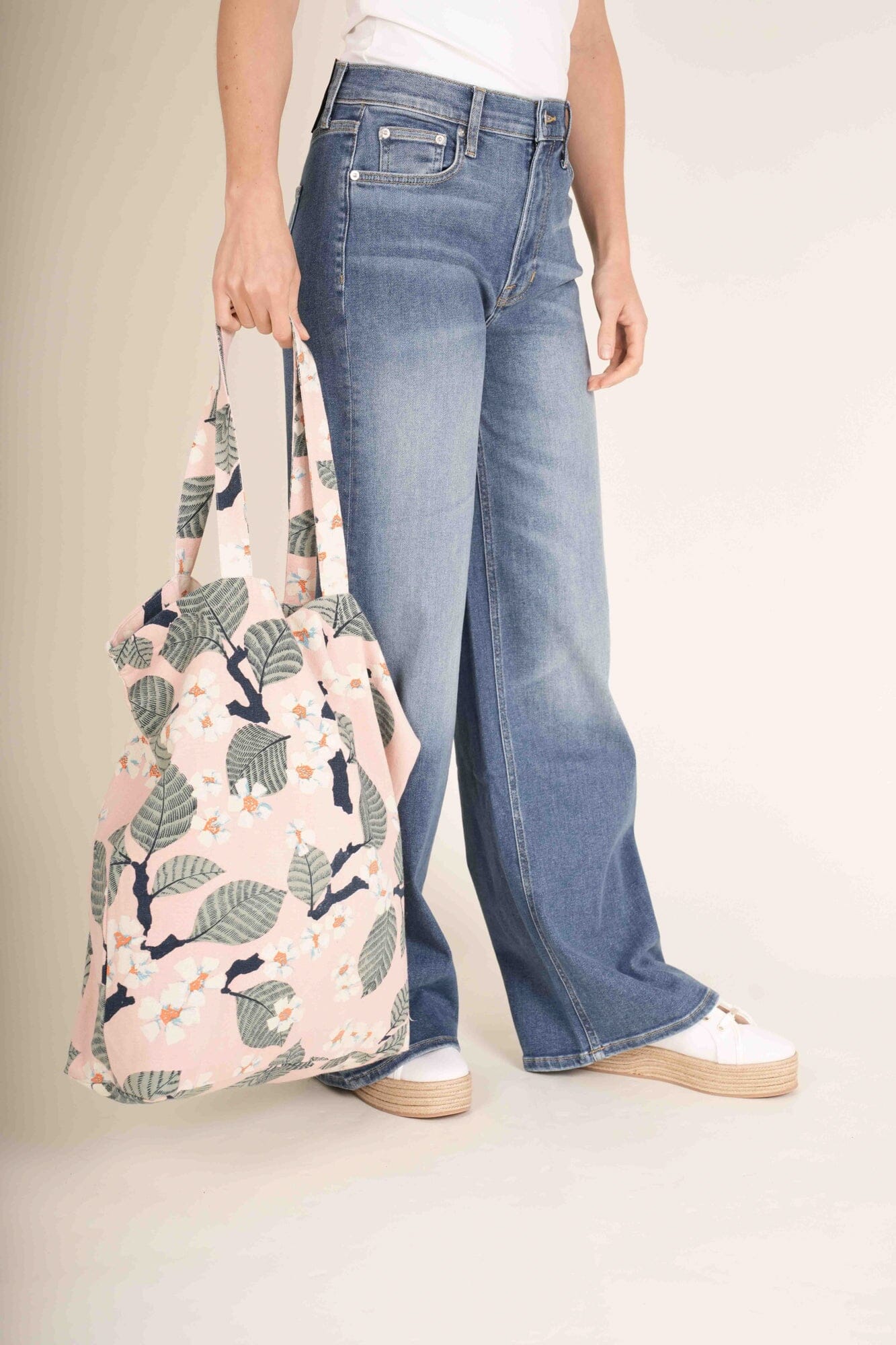 Canvas Bag | Tree Blossom | Pink Handbags One Hundred Stars 