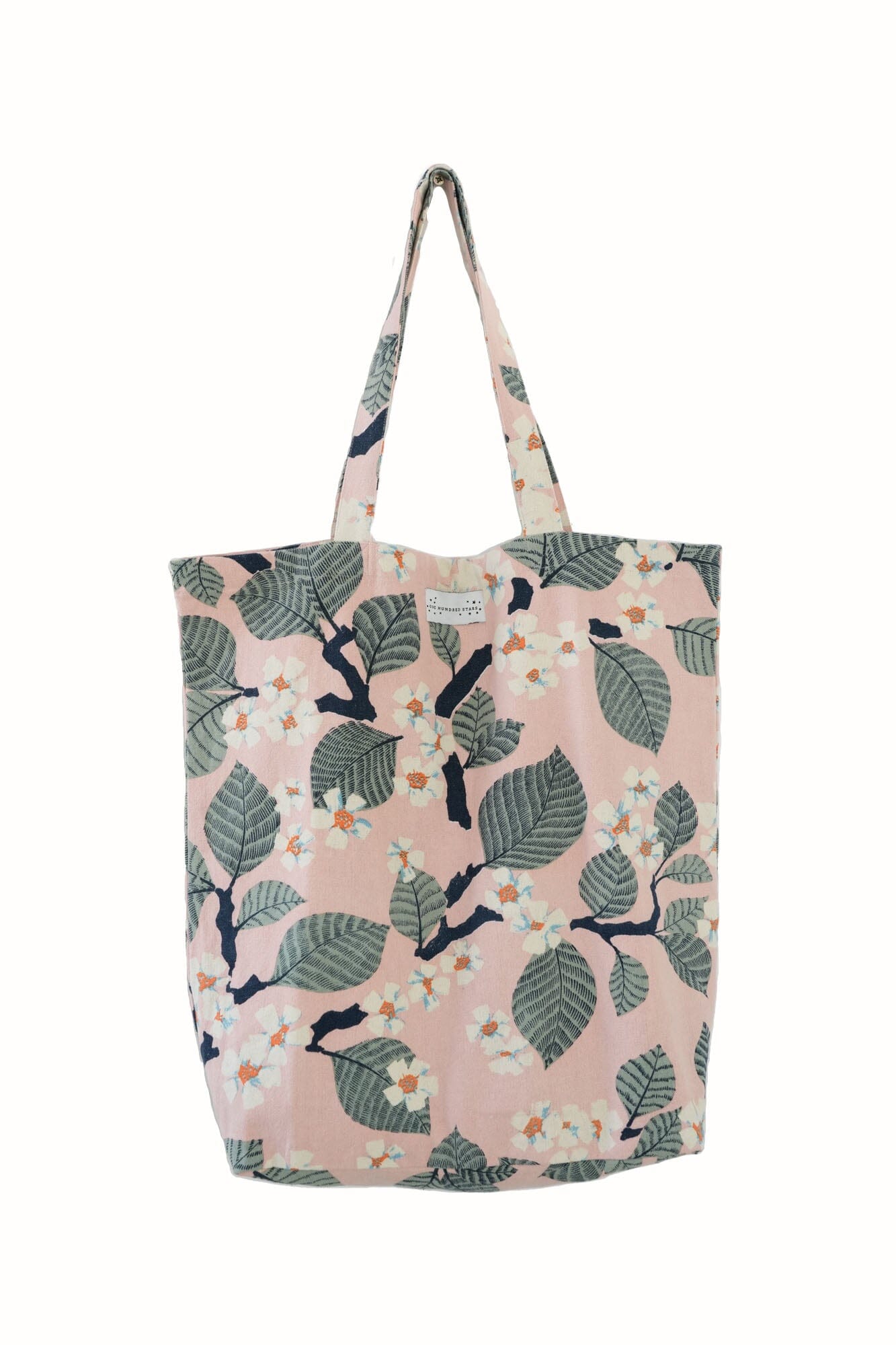 Canvas Bag | Tree Blossom | Pink Handbags One Hundred Stars 