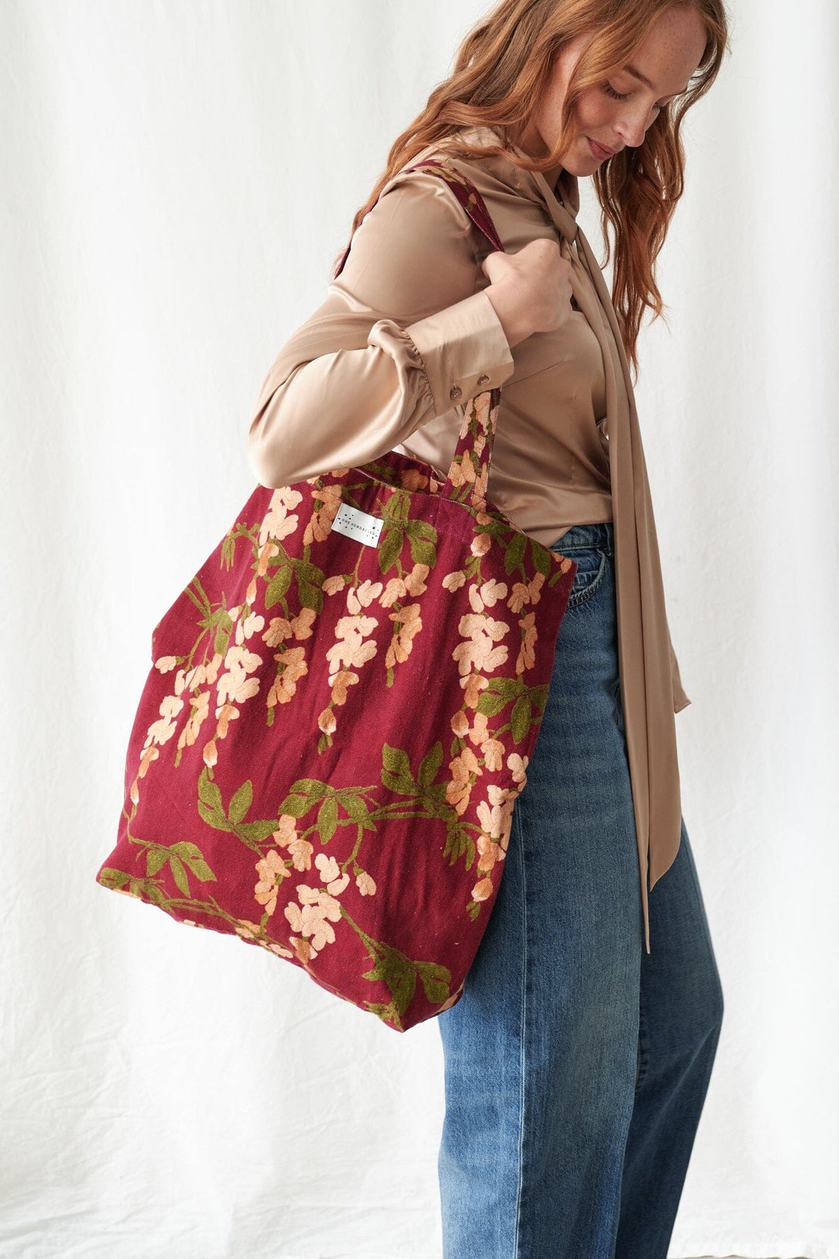 Canvas Bag | Wisteria | Plum Handbags One Hundred Stars 