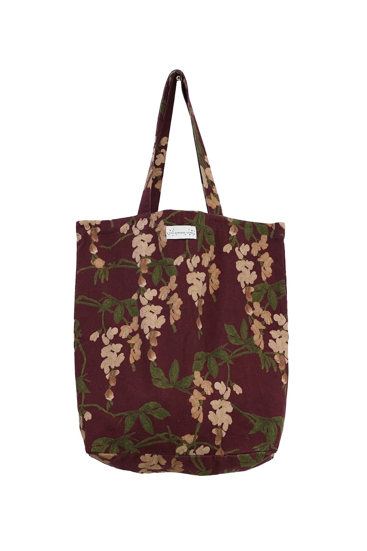 Canvas Bag | Wisteria | Plum Handbags One Hundred Stars 