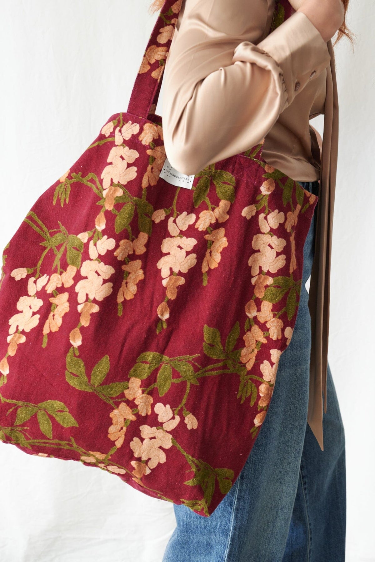 Canvas Bag | Wisteria | Plum Handbags One Hundred Stars 