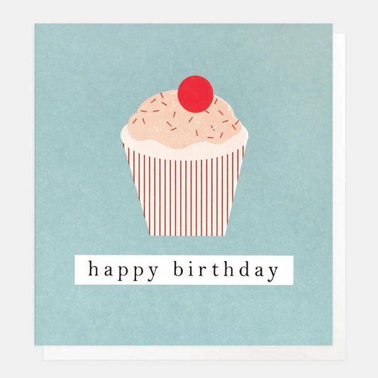 Card | Happy Birthday Iced Cupcake Greeting card Caroline Gardner 