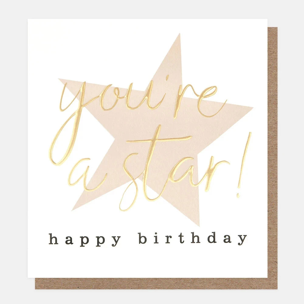 Card | Happy Birthday You're A Star Greeting card Caroline Gardner 
