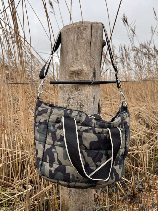 Cassy Bag | Camouflage Handbags Black Colour 