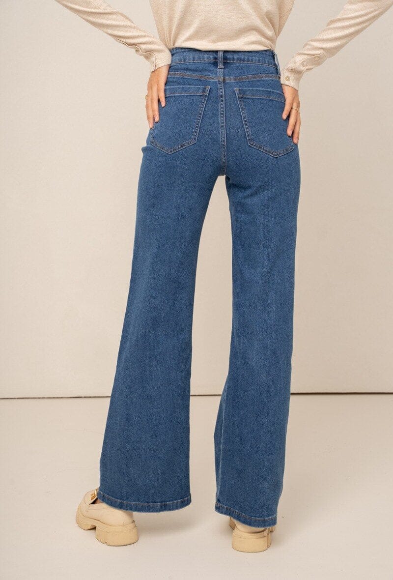 Cecilia Wide Leg Jeans | Jeans Blue Jeans Parisienne Collection 