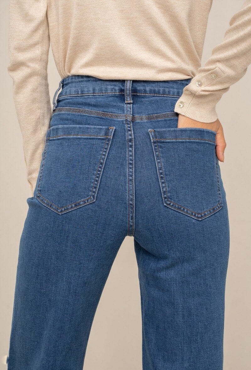 Cecilia Wide Leg Jeans | Jeans Blue Jeans Parisienne Collection 