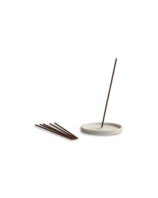 Ceramic Incense Plate | White Christmas decoration Chalk 