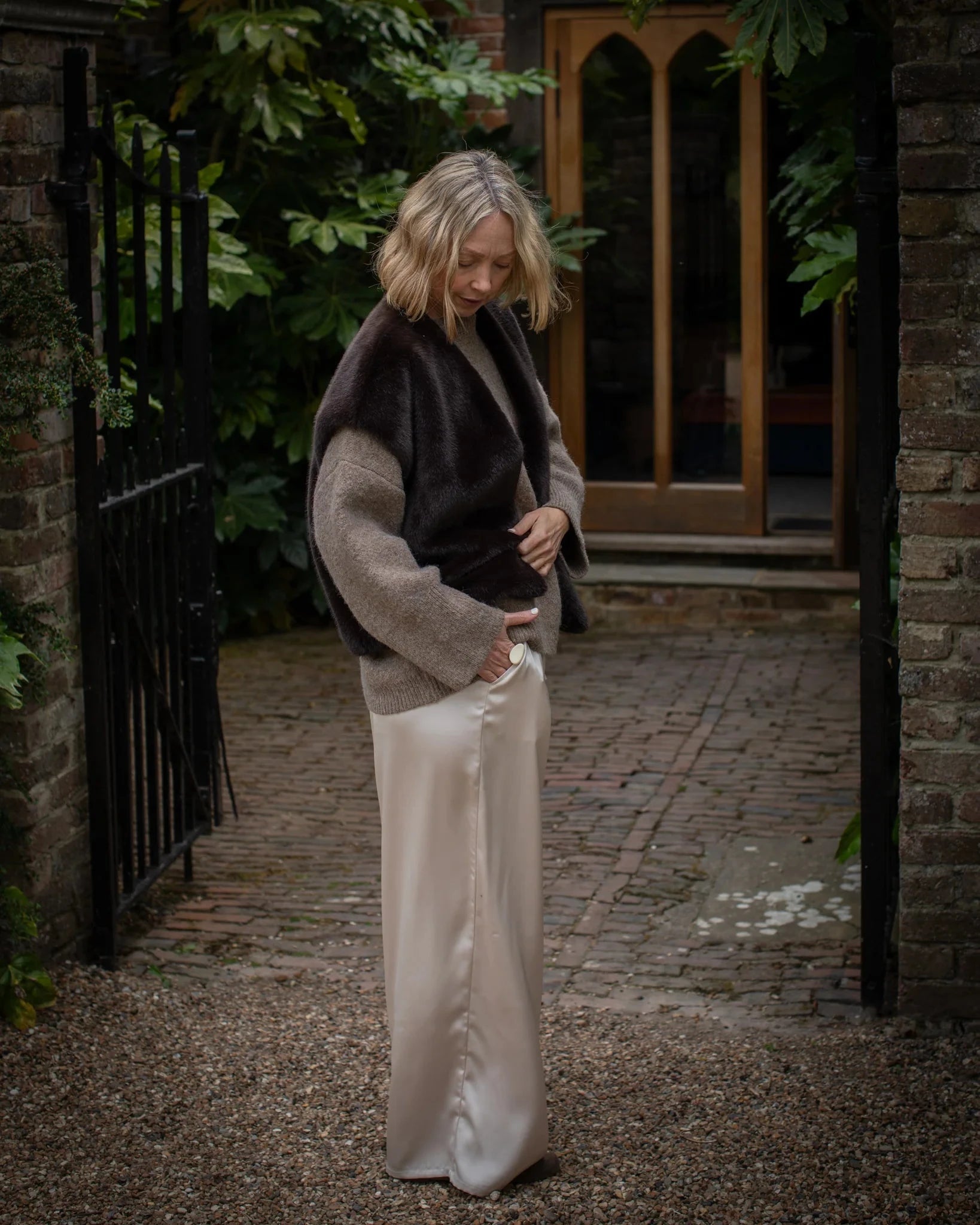 Claire Gilet | Cocoa Gilet Chalk 