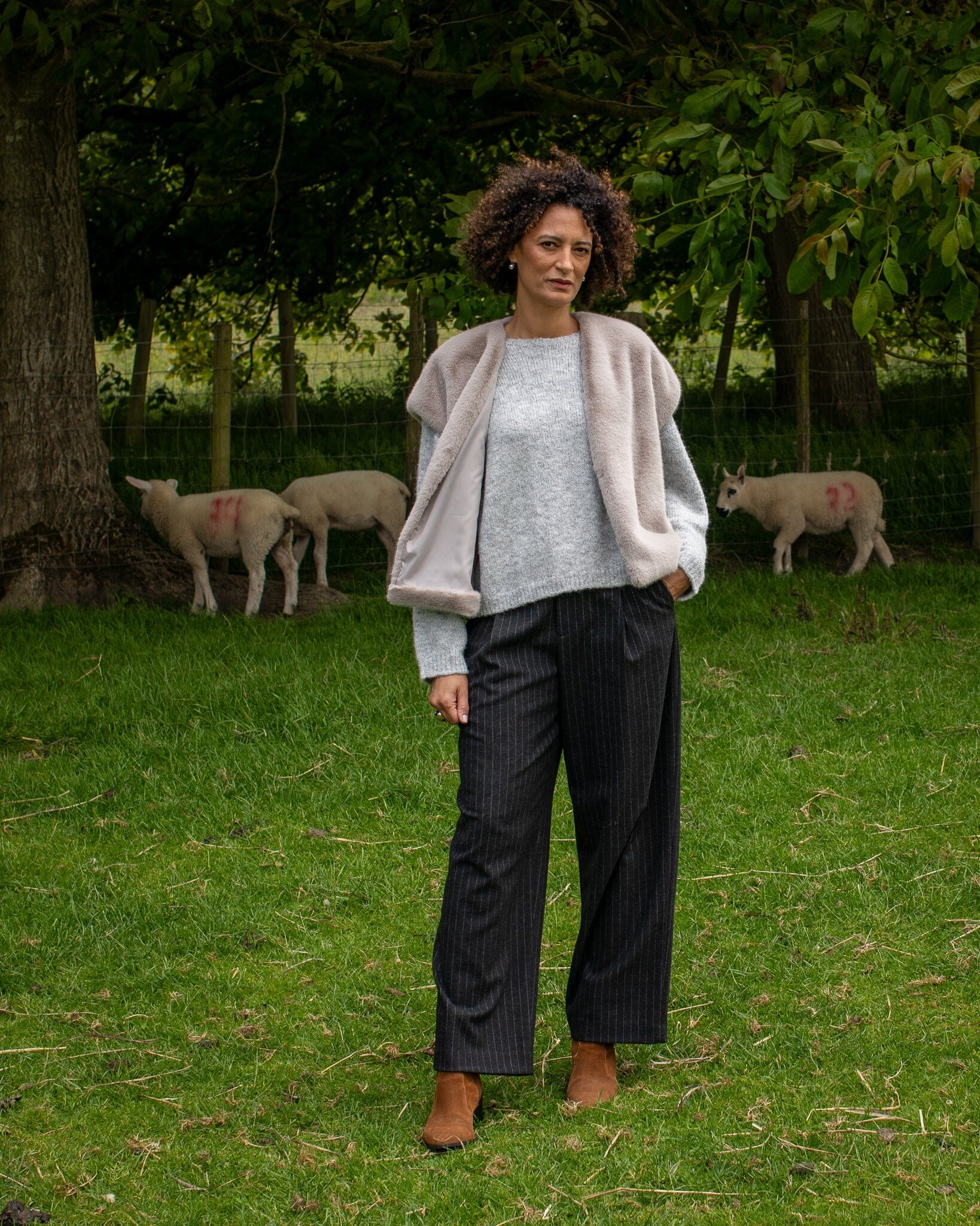 Claire Gilet | Glacier Gilet Chalk 