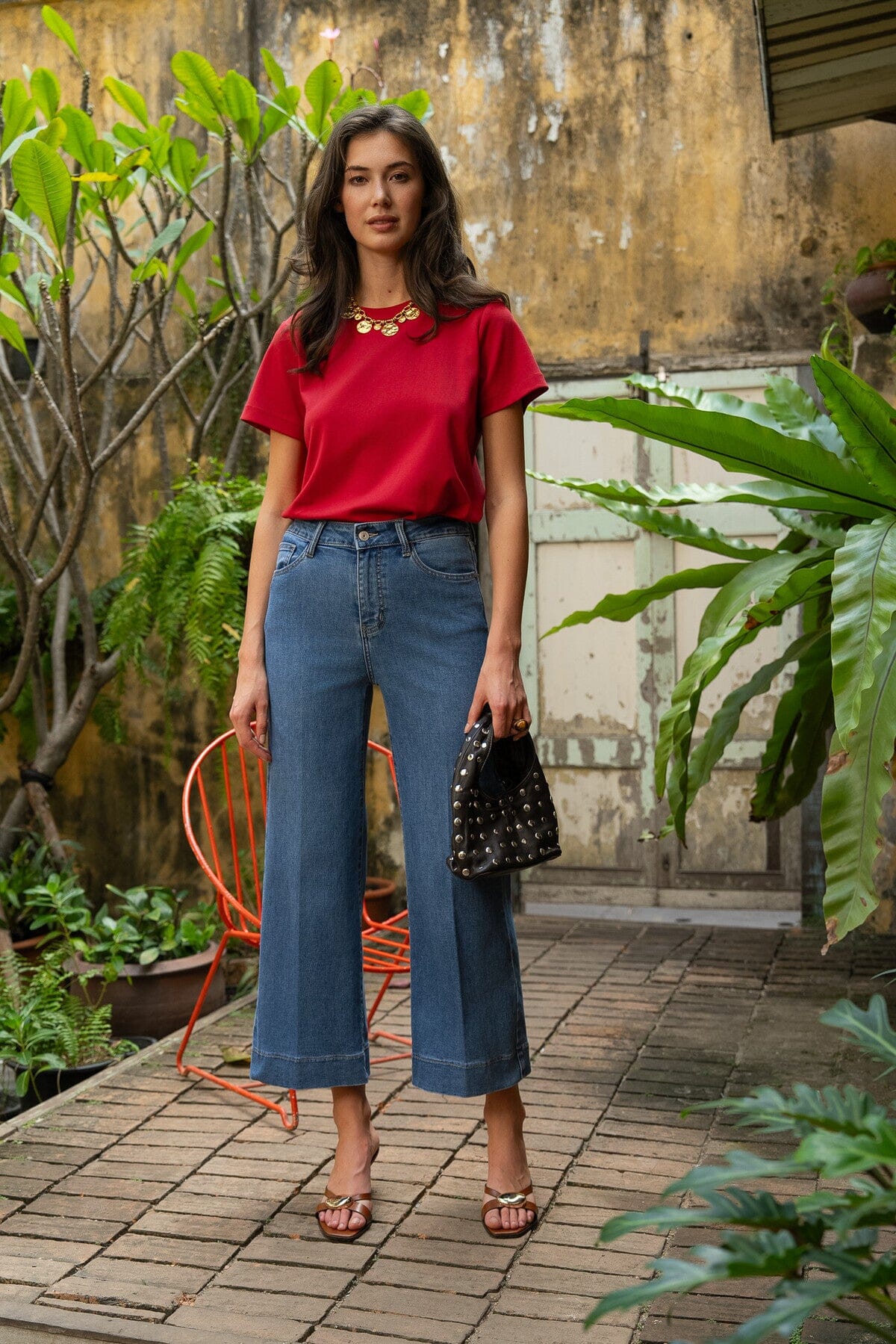 Cleo Wide Leg Jeans | Multiple Colours Jeans Parisienne Collection 