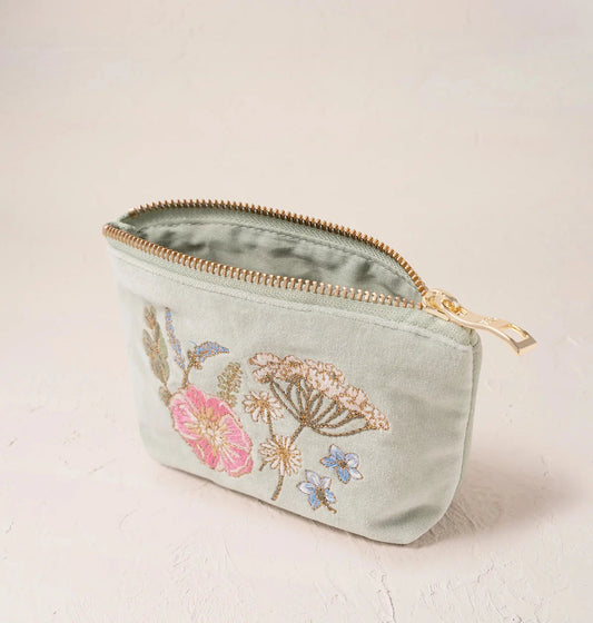Coin Purse | Pressed Flowers | Sage Purse Elizabeth Scarlett 