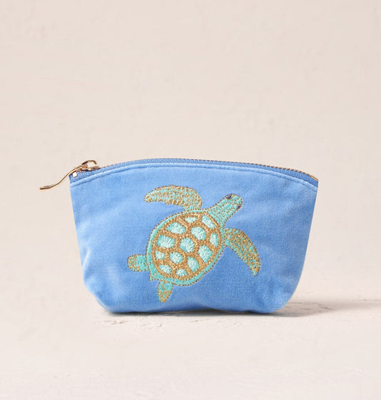 Coin Purse | Turtle | Caribbean Blue Purse Elizabeth Scarlett 