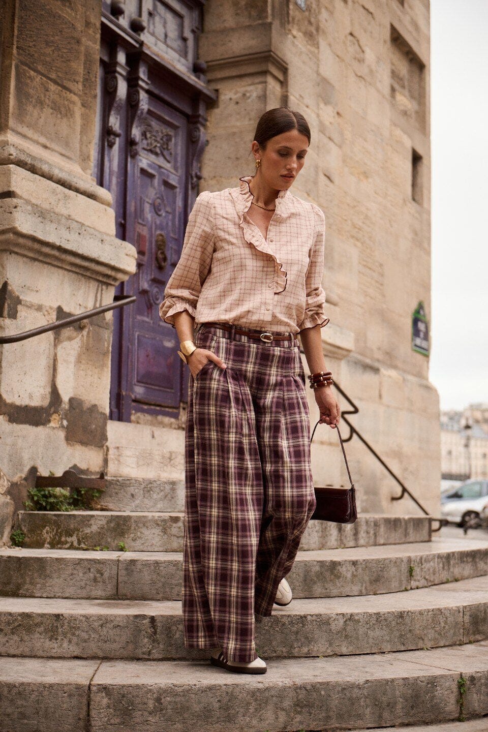 Cora Shirt | Burgundy Shirt Parisienne Collection 