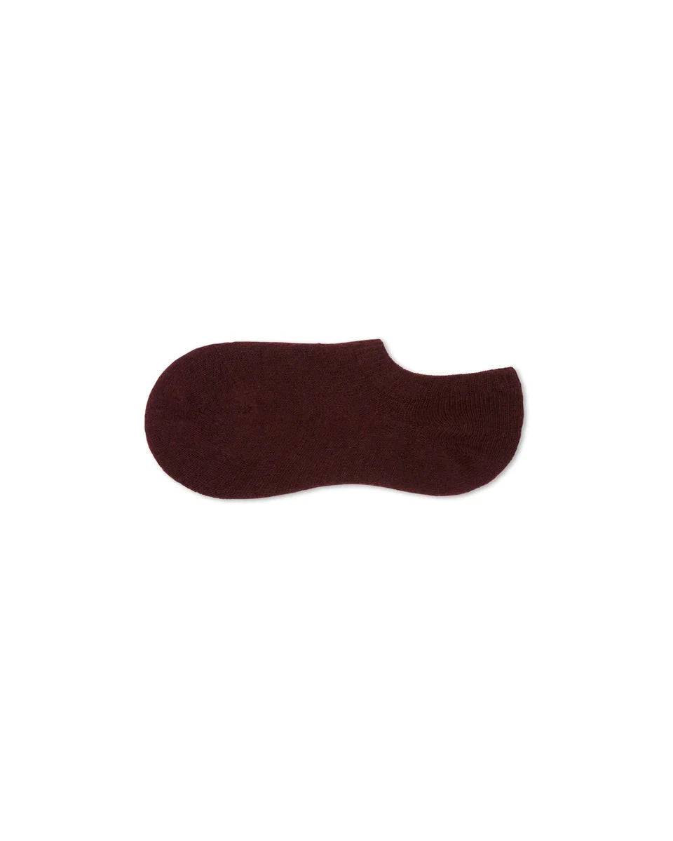 Cosy Cashmere No Show Sock | 3 Colours Socks Chalk Merlot 