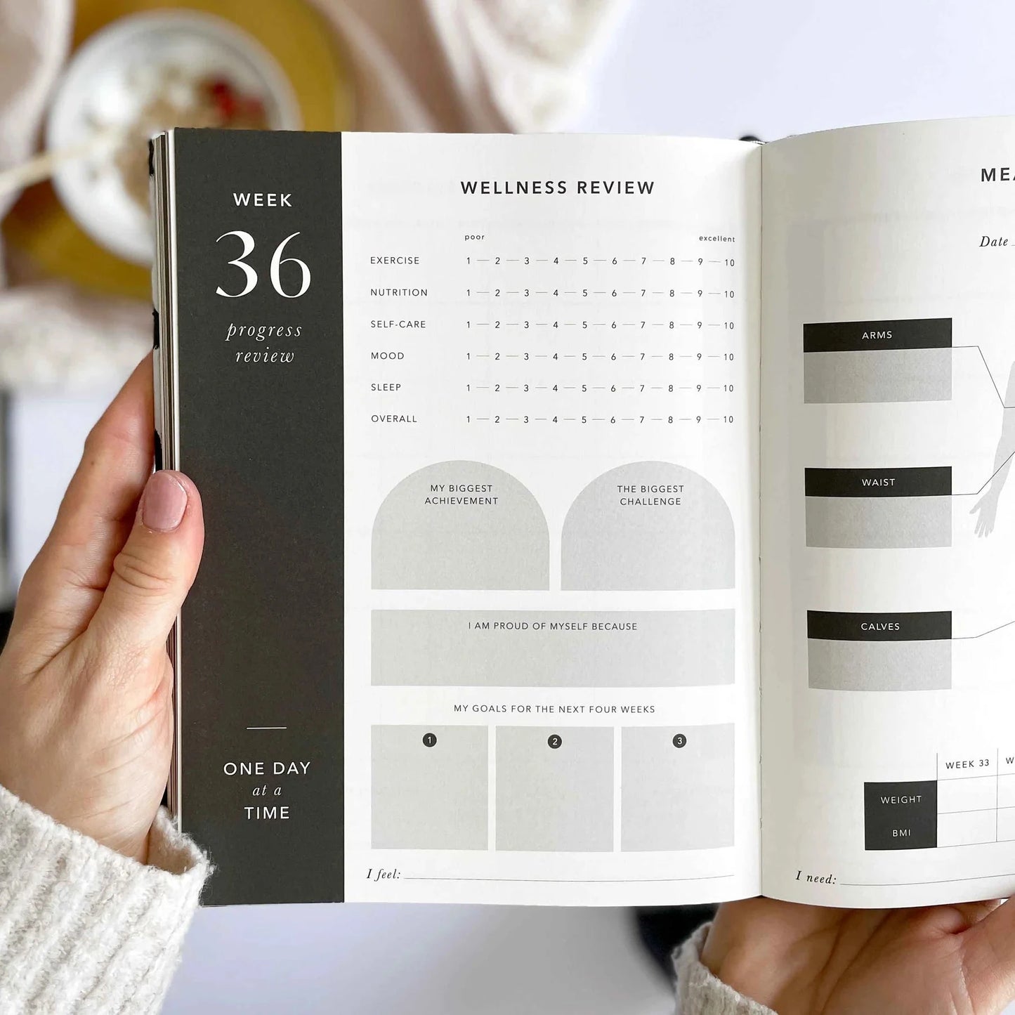 Daily Fitness Planner | Blossom Stationery Blush and Gold 