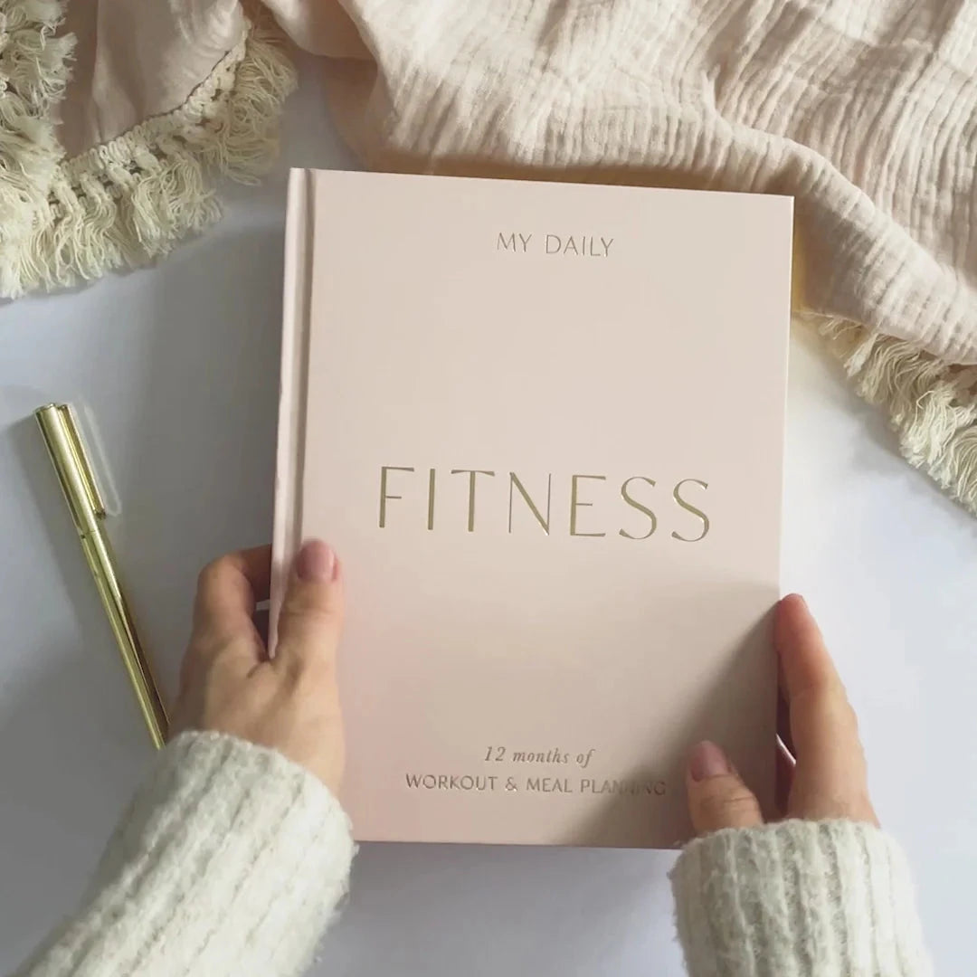 Daily Fitness Planner | Blossom Stationery Blush and Gold 