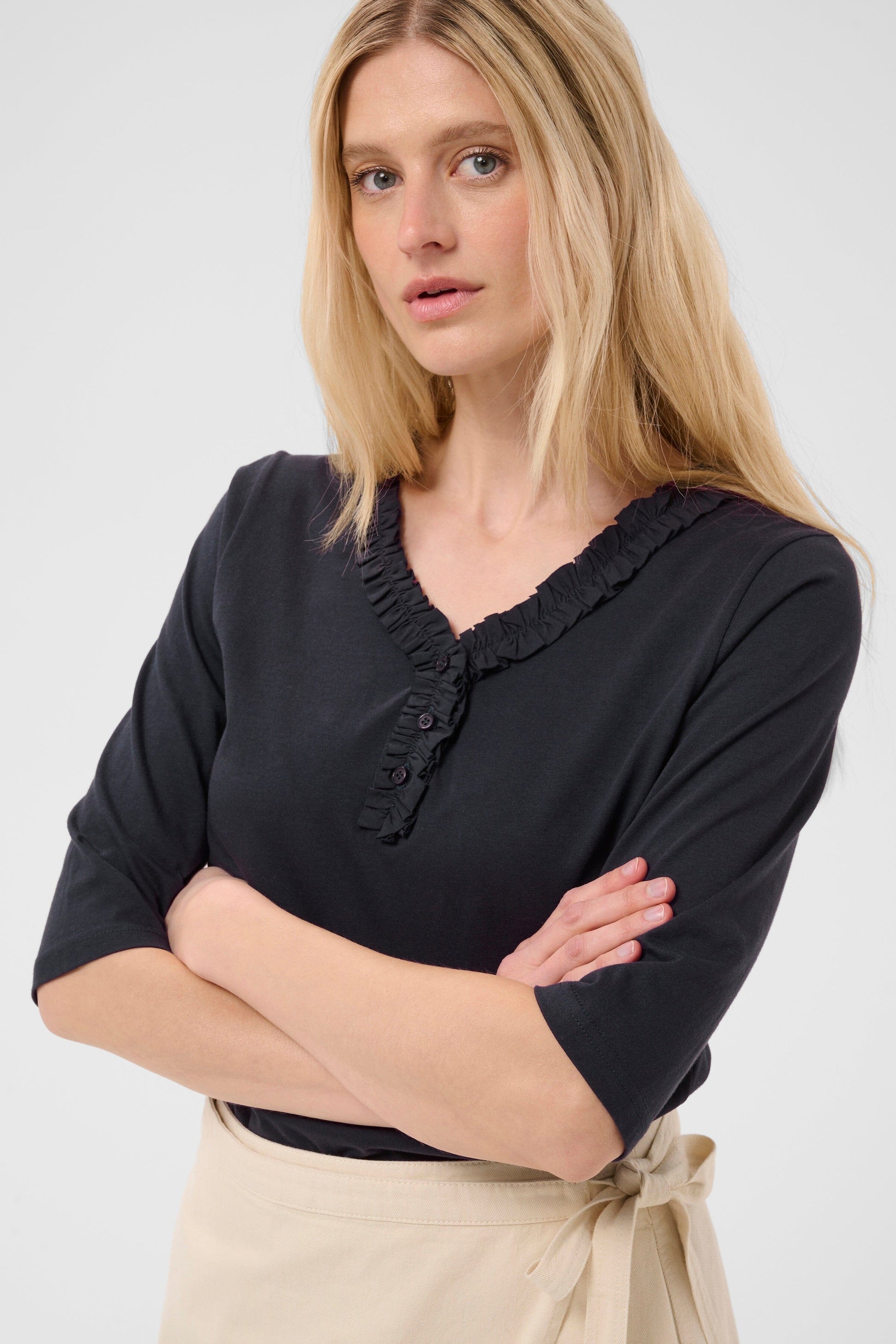 Dalilla Top | Dark Navy Shirts & Tops Part Two 