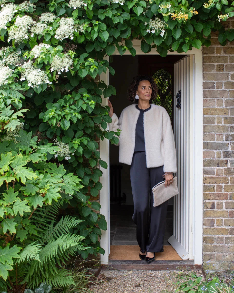 Delilah Coat | Bone White Coat Chalk 