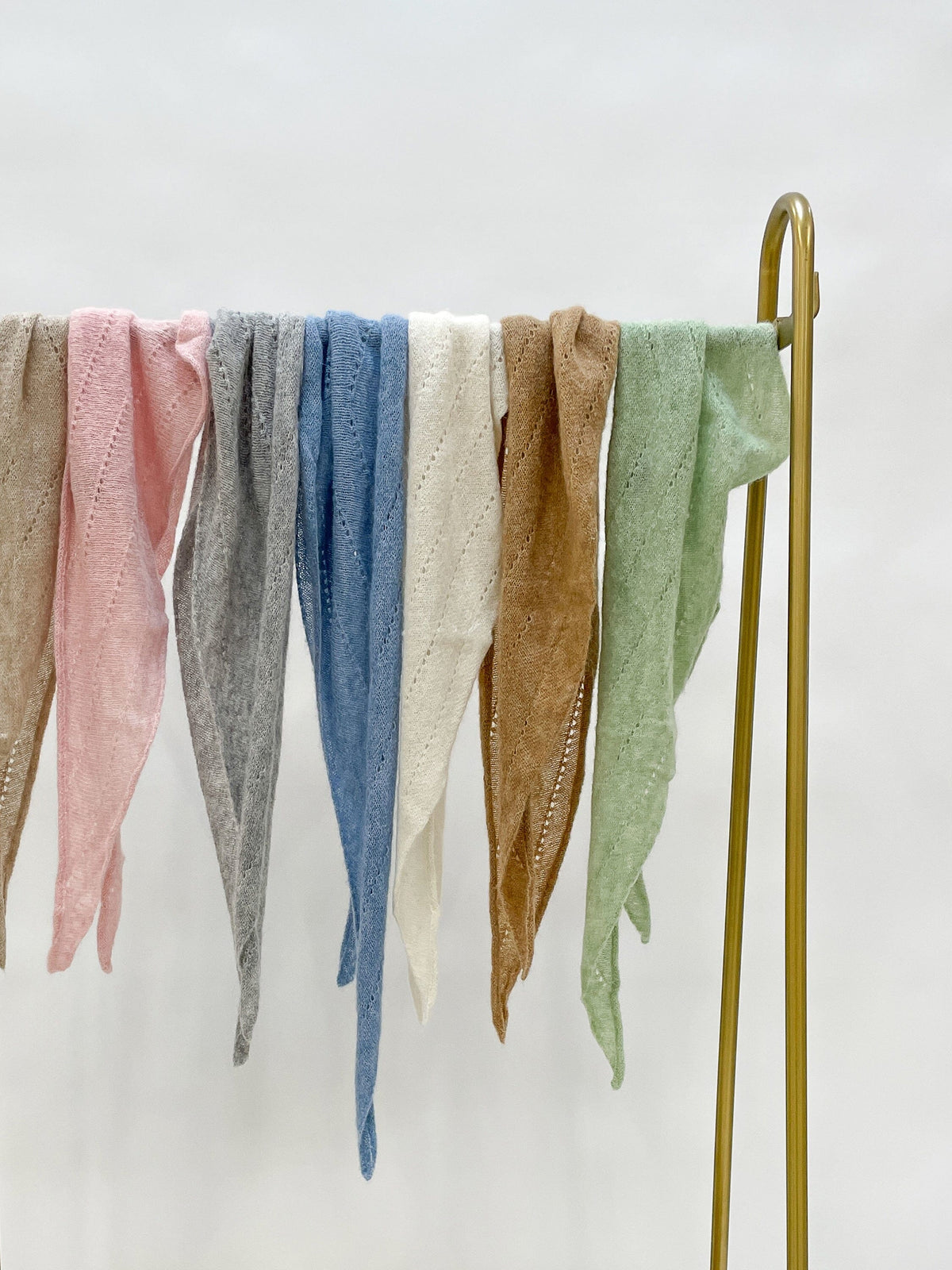 Dell Knitted Mini Scarf | 8 Colours Scarves Black Colour 
