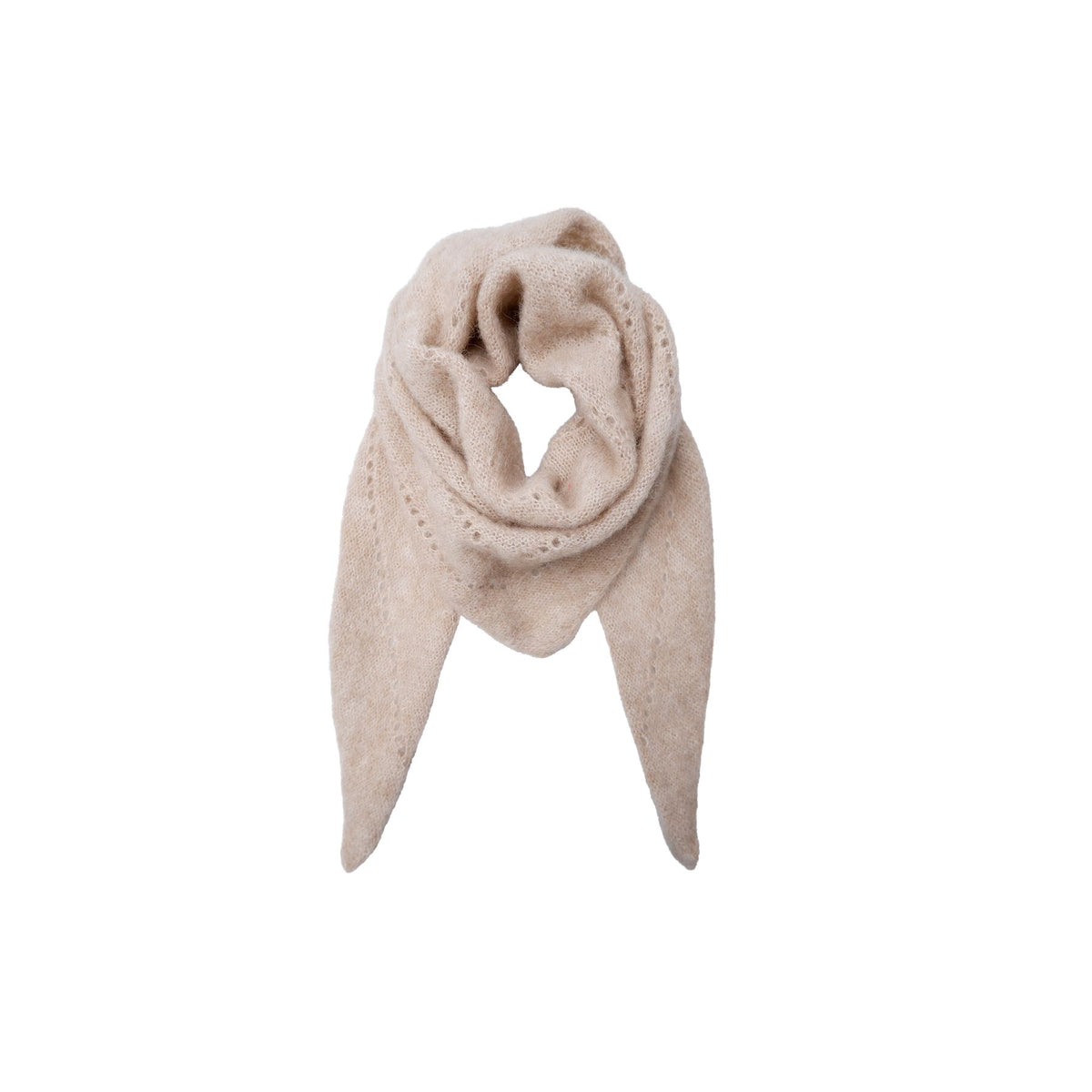 Dell Knitted Mini Scarf | 8 Colours Scarves Black Colour Natural 