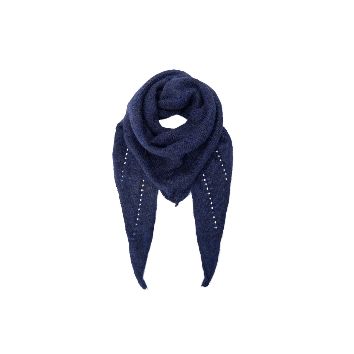 Dell Knitted Mini Scarf | 8 Colours Scarves Black Colour Navy 