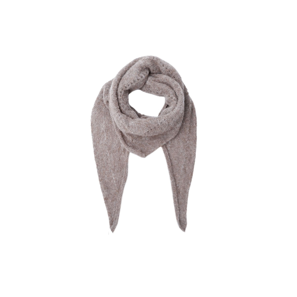 Dell Knitted Mini Scarf | 8 Colours Scarves Black Colour Taupe 