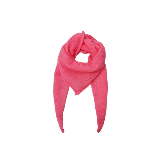 Dell Knitted Mini Scarf | Raspberry Scarves Black Colour 