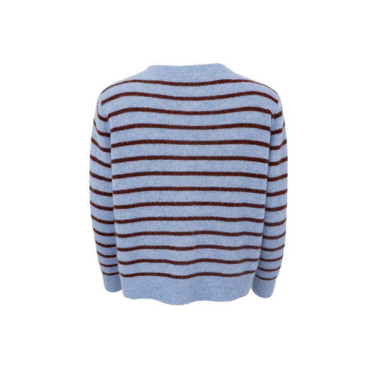 Dell Stripe Cardigan | Blue Cardigan Black Colour 