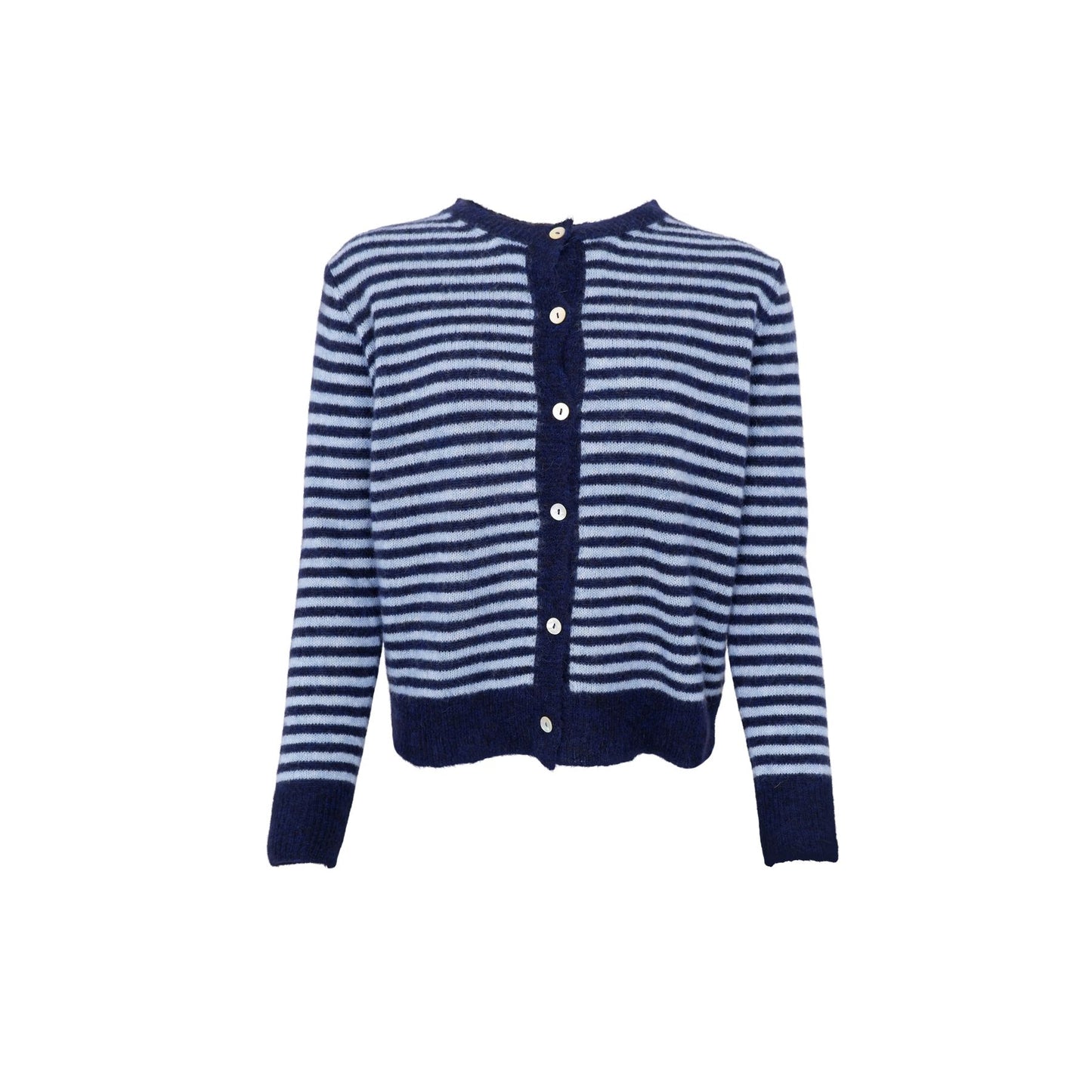 Dell Stripe Cardigan | Navy Cardigan Black Colour 