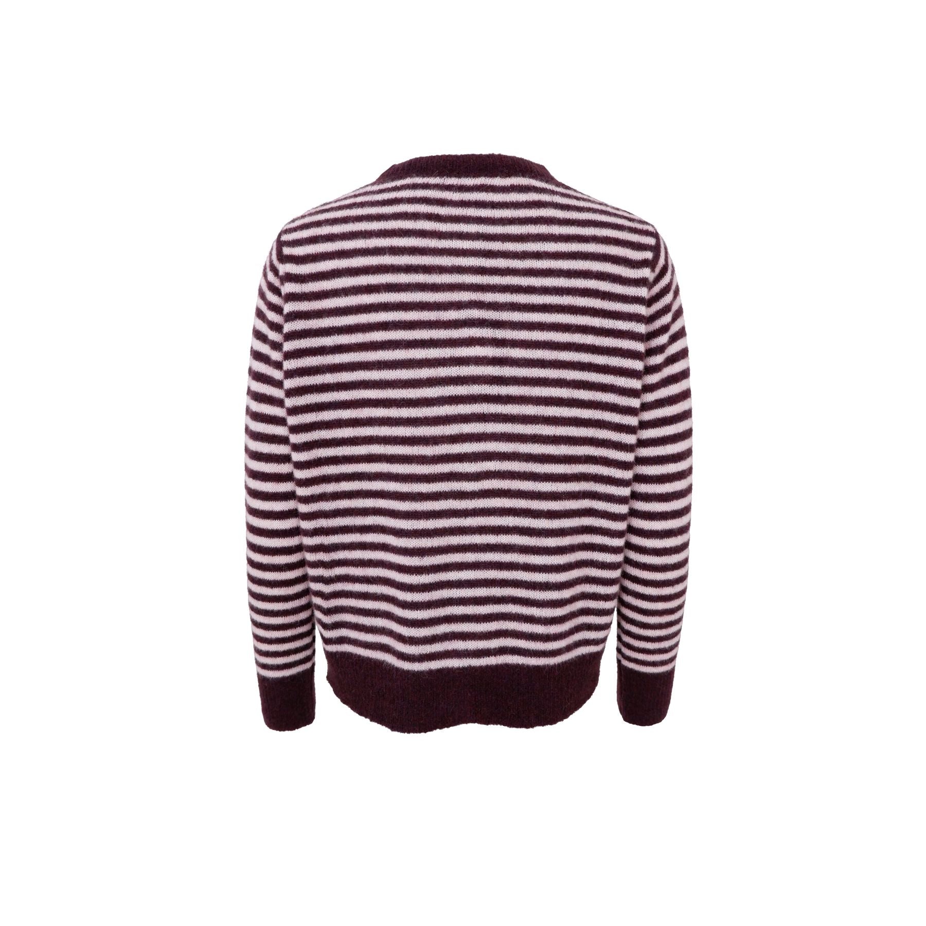 Dell Stripe Cardigan | Plum Cardigan Black Colour 