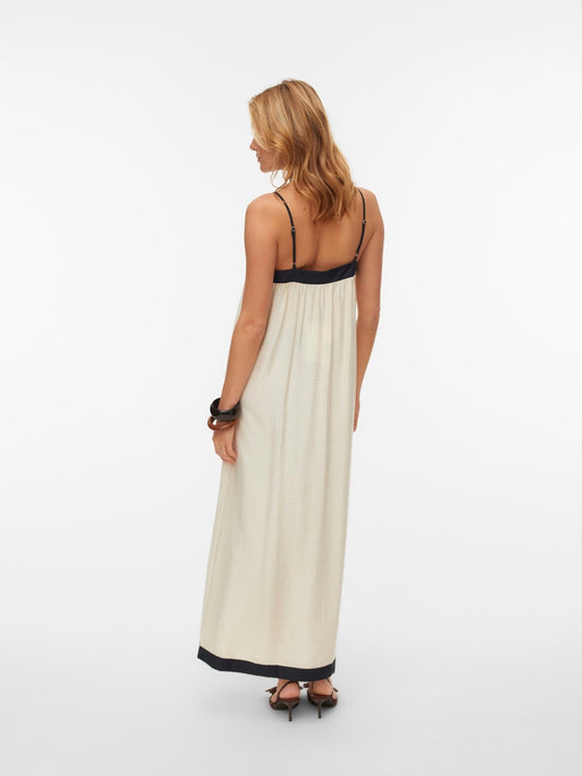 Denise Ankle Dress | Birch/Black Dress Vero Moda 