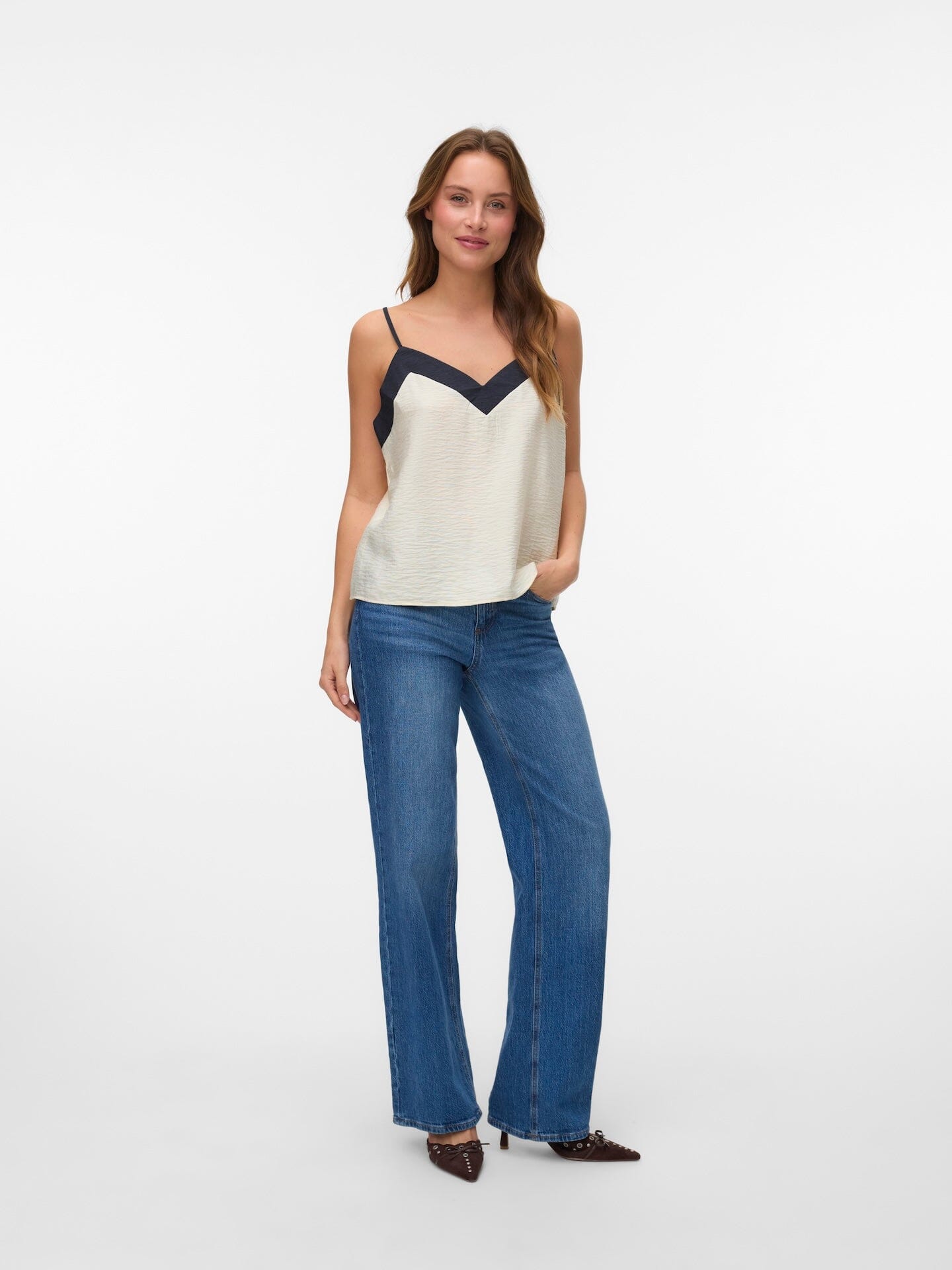 Denise Top | Birch/Black Blouse Vero Moda 