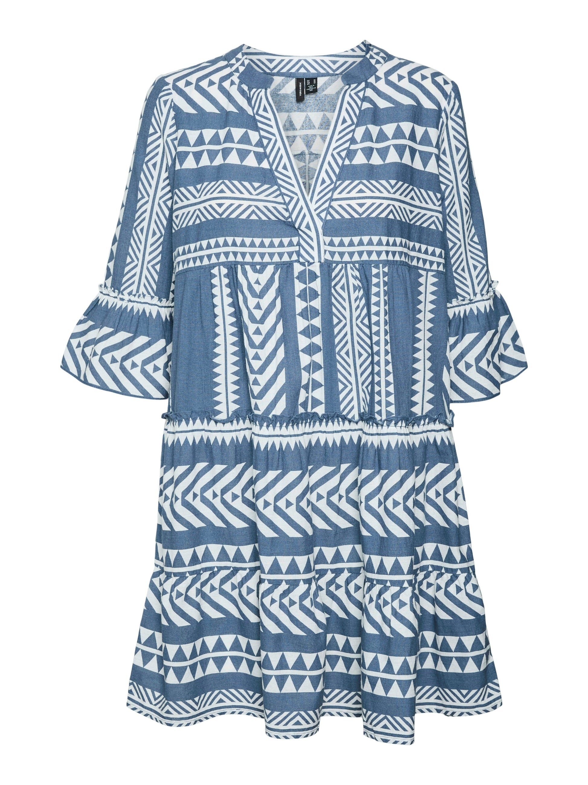 Dichte Dress | China Blue/Ibiza Snow White Dresses Vero Moda 