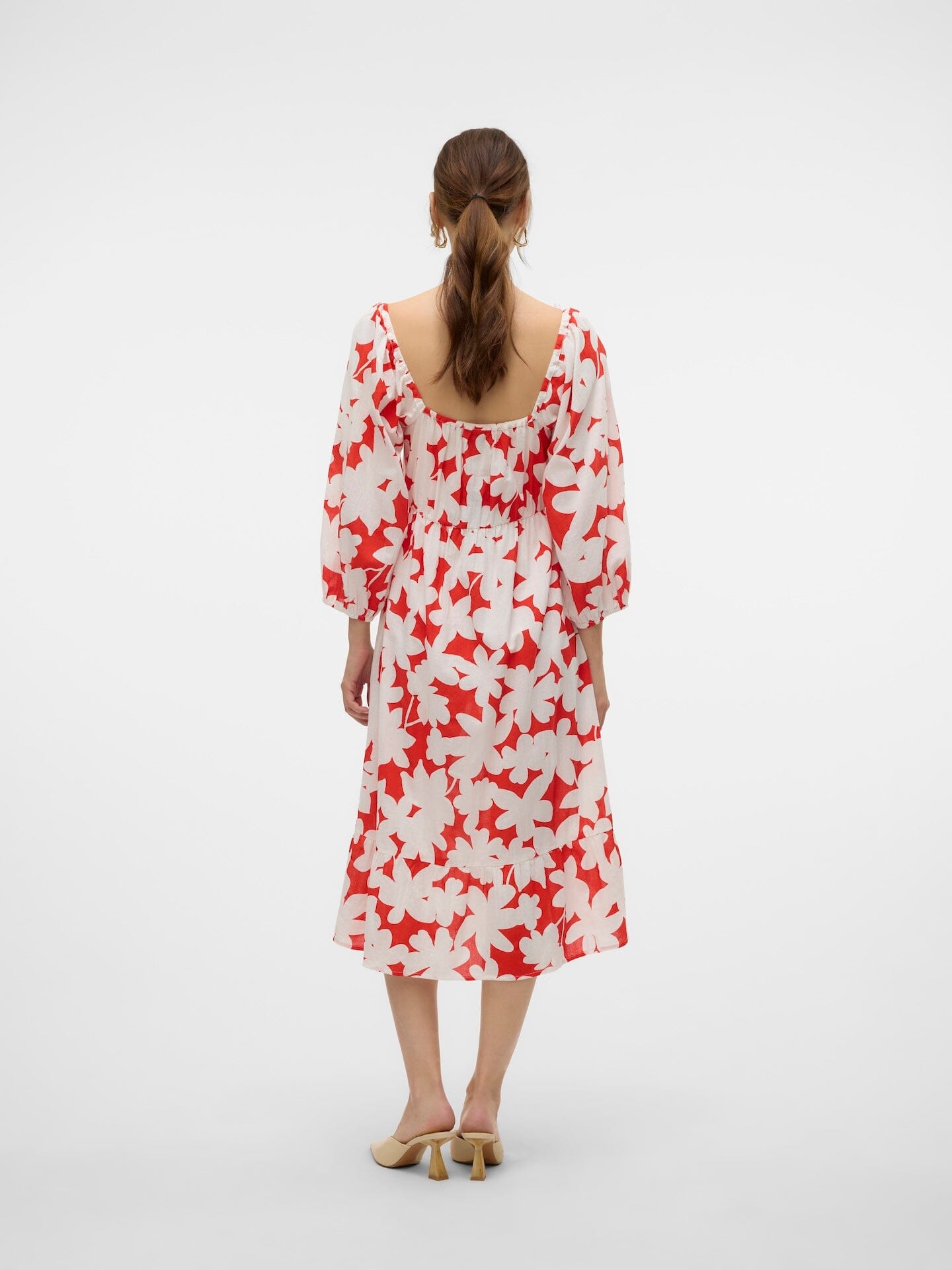 Dicthe Dress | Fiery Red Lola Dresses Vero Moda 