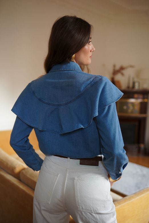 Didi Blouse | Jeans Blue Blouse Parisienne Collection 